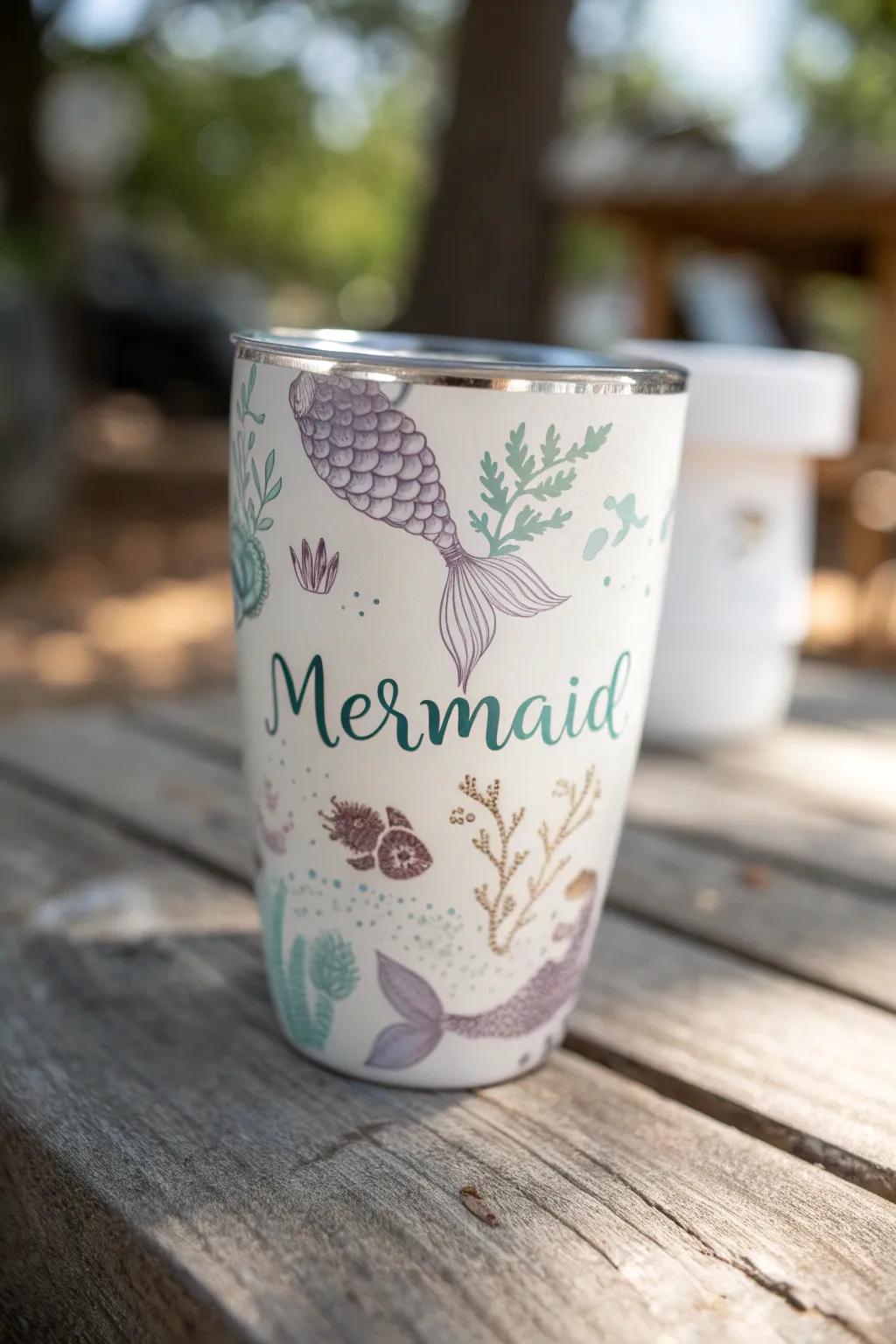 Transform simple mugs into bewitching festivity keepsakes with personalized mermaid transfers &ndash; an impeccable confluence of refinement and whimsy!