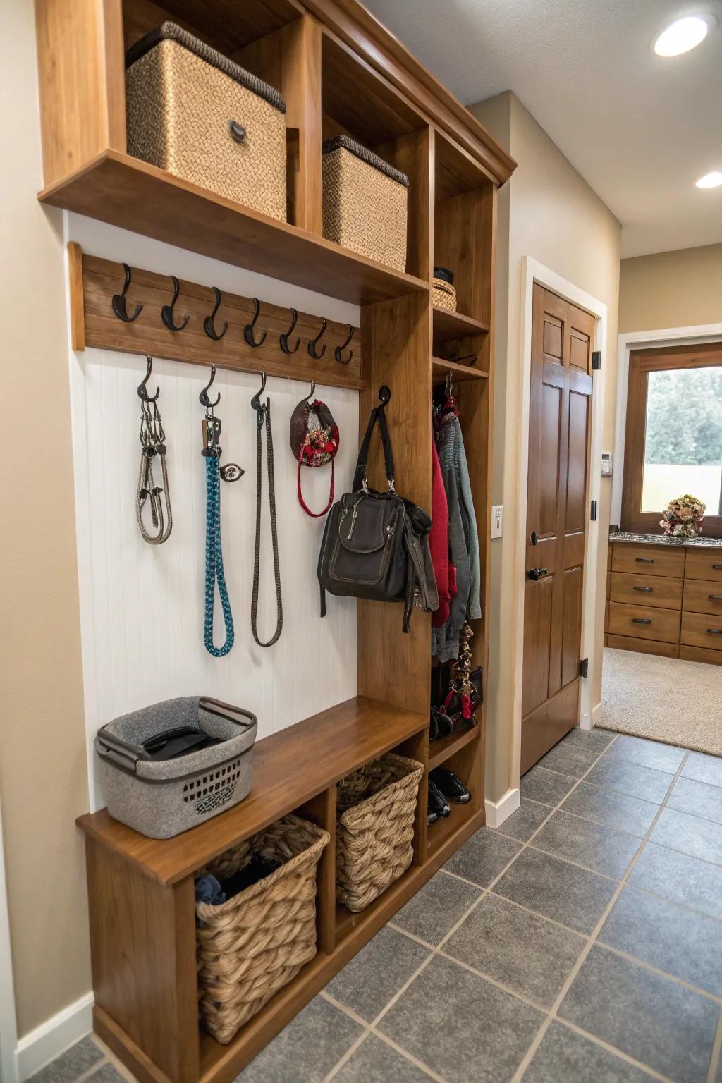 A concentrated space tailored for walk preparations.