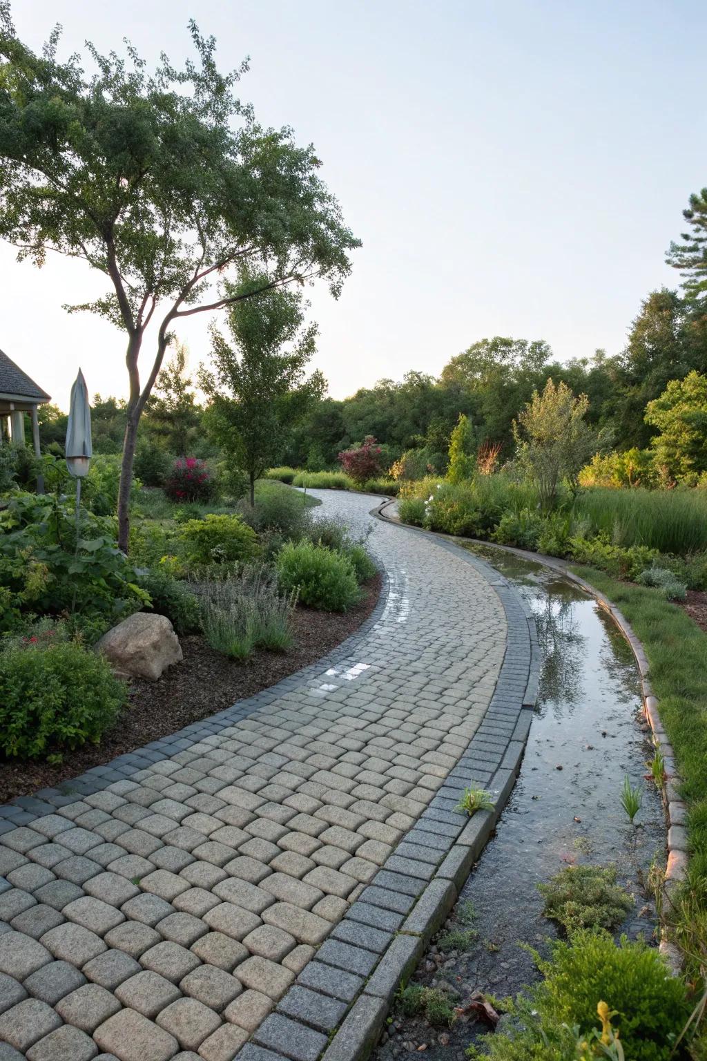 Drainage-friendly driveways are an eco-aware pick for sustainable homes.