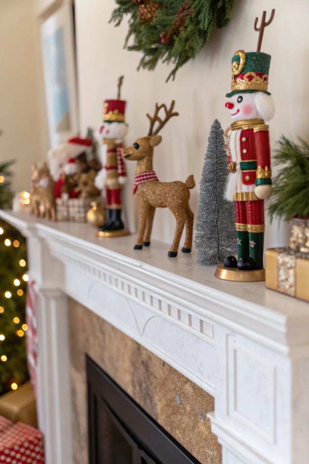 Whimsical figurines add personality and charm.