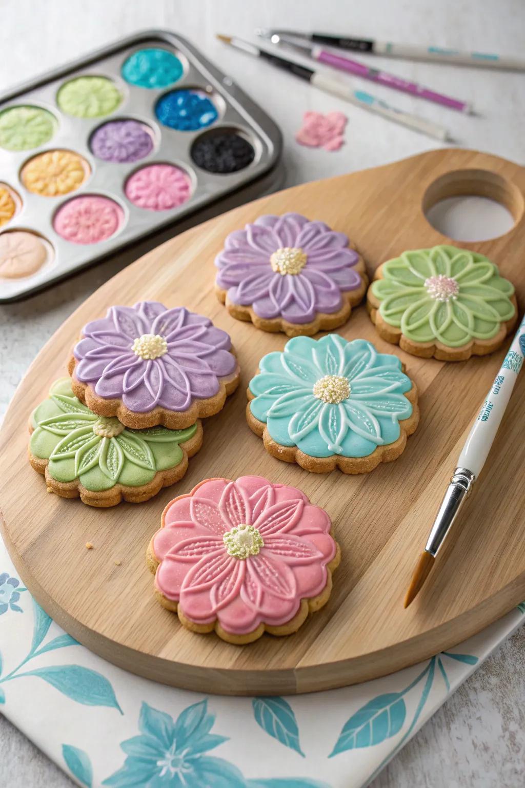 Vibrant imaginary blossom biscuits to ignite your creativity.