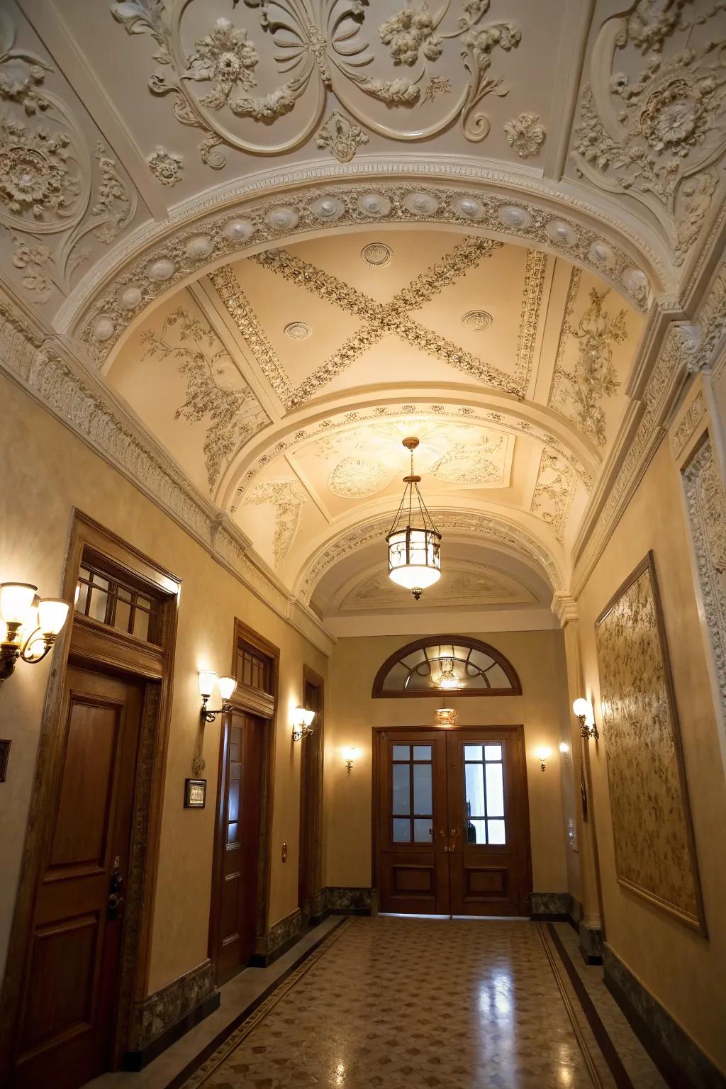 Ornamental trim introduces sophistication to your entryway.