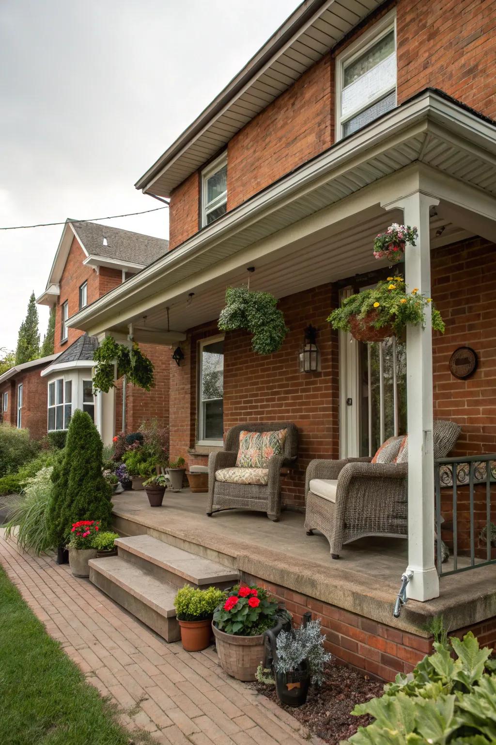 A welcoming entrance contributes charm and warmth to any home.