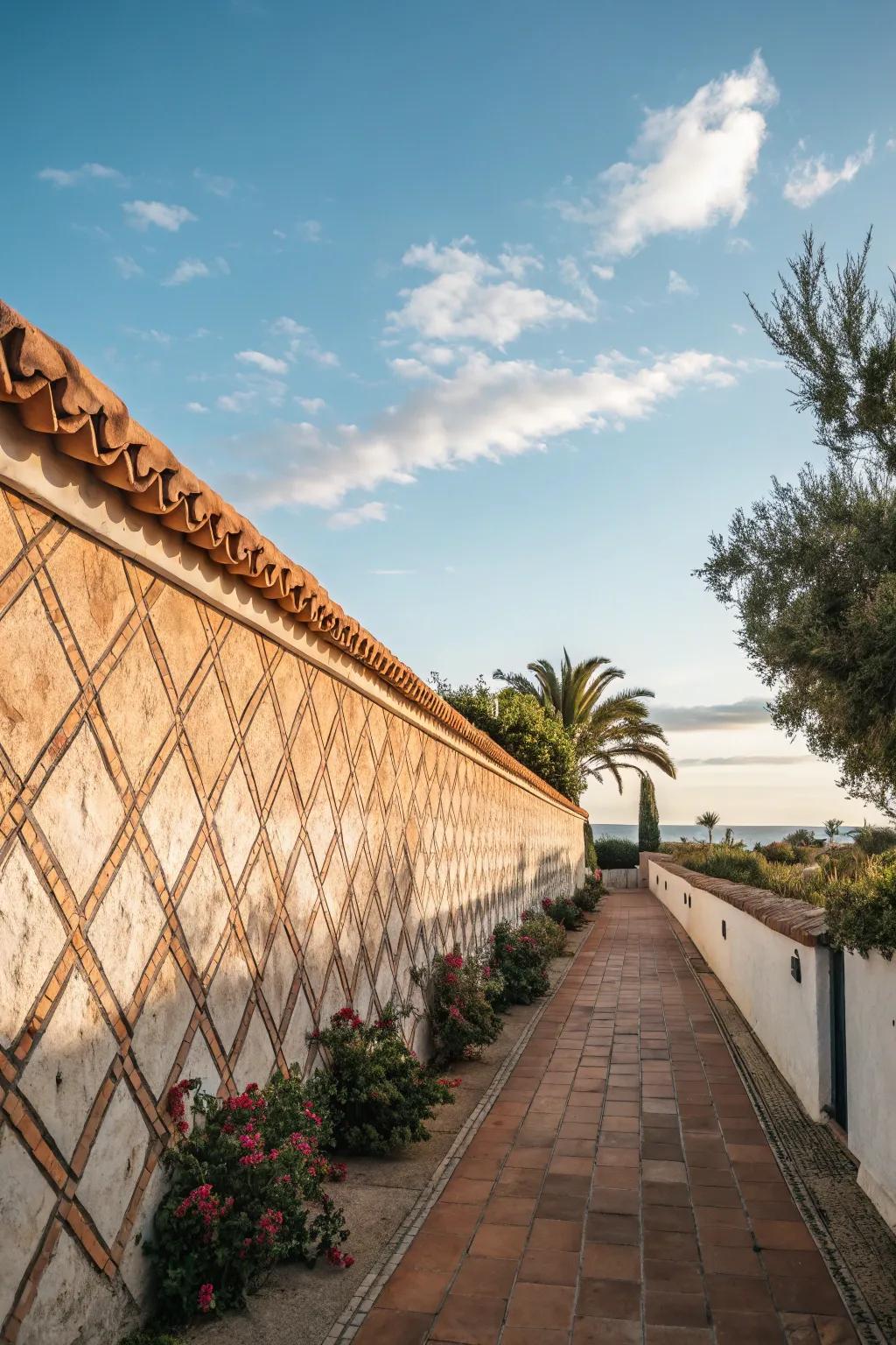 Terracotta cladding brings warmth and a Mediterranean atmosphere.