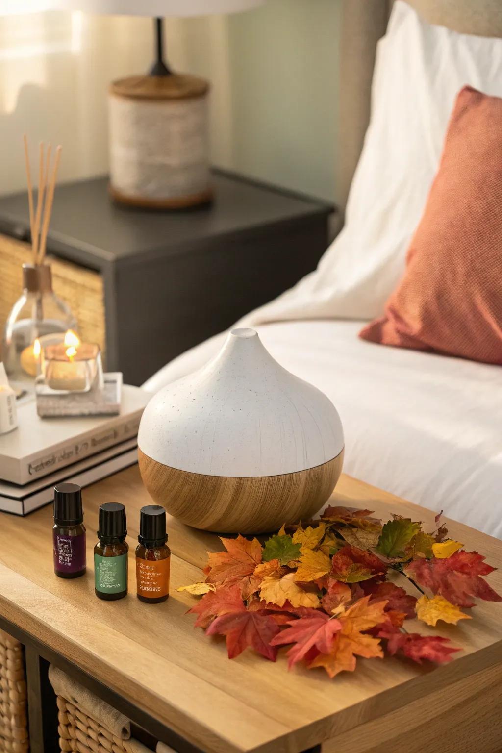 Aromatherapy set to bring the soothing scents of fall indoors.
