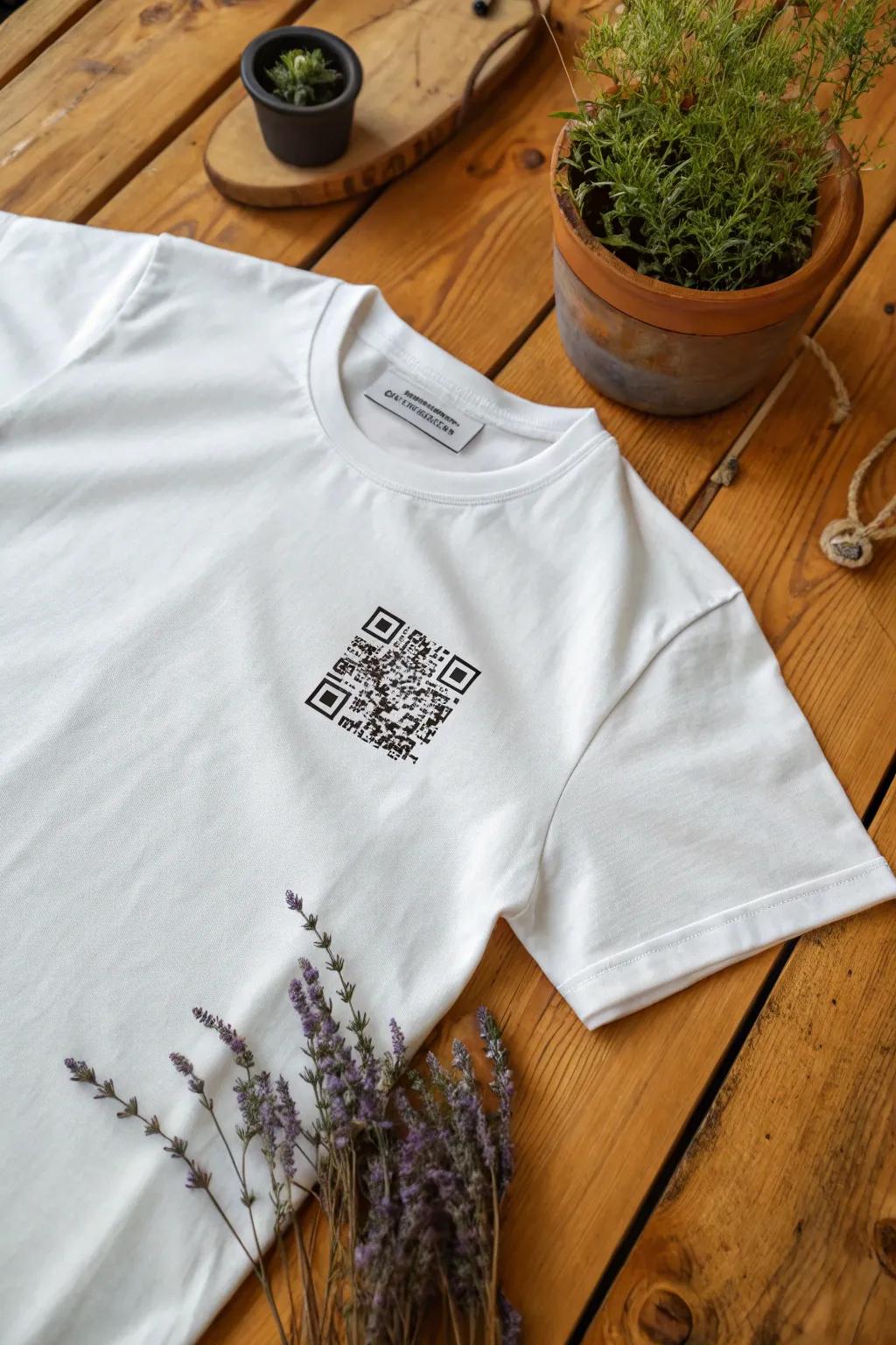 Scan your path into treasured recollections with our kin get-together matrix code shirts &mdash; where heritage converges with technology in minimalist aesthetic.