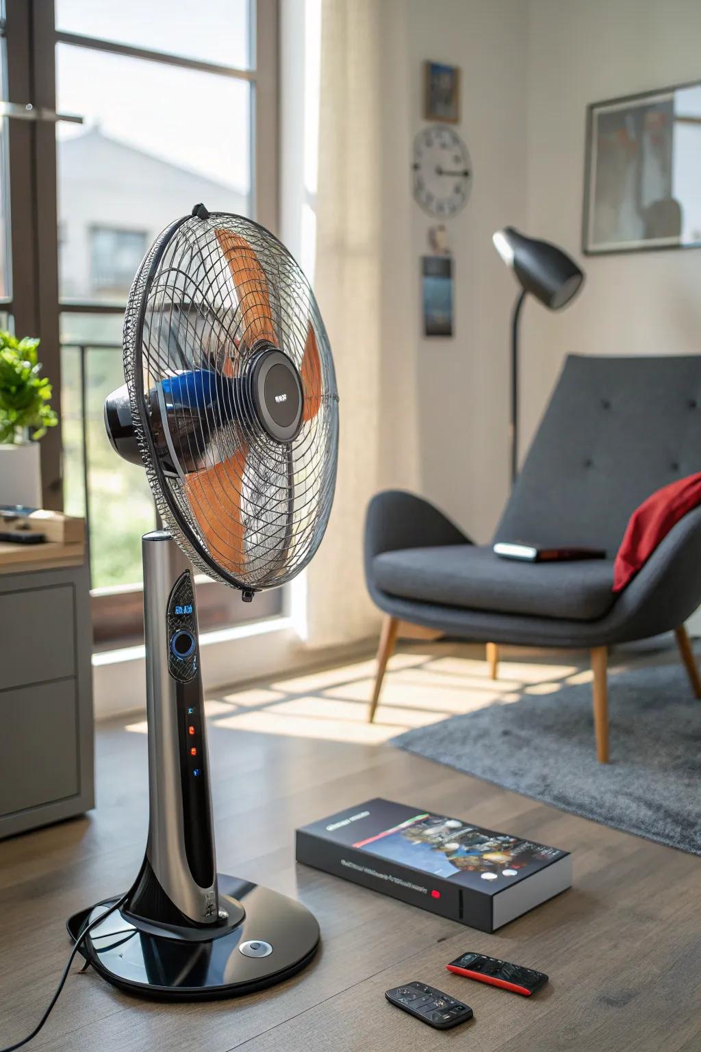 Stay connected and cool with smart fans, merging technology with ultimate comfort. 📱 #SmartHome #TechSavvy