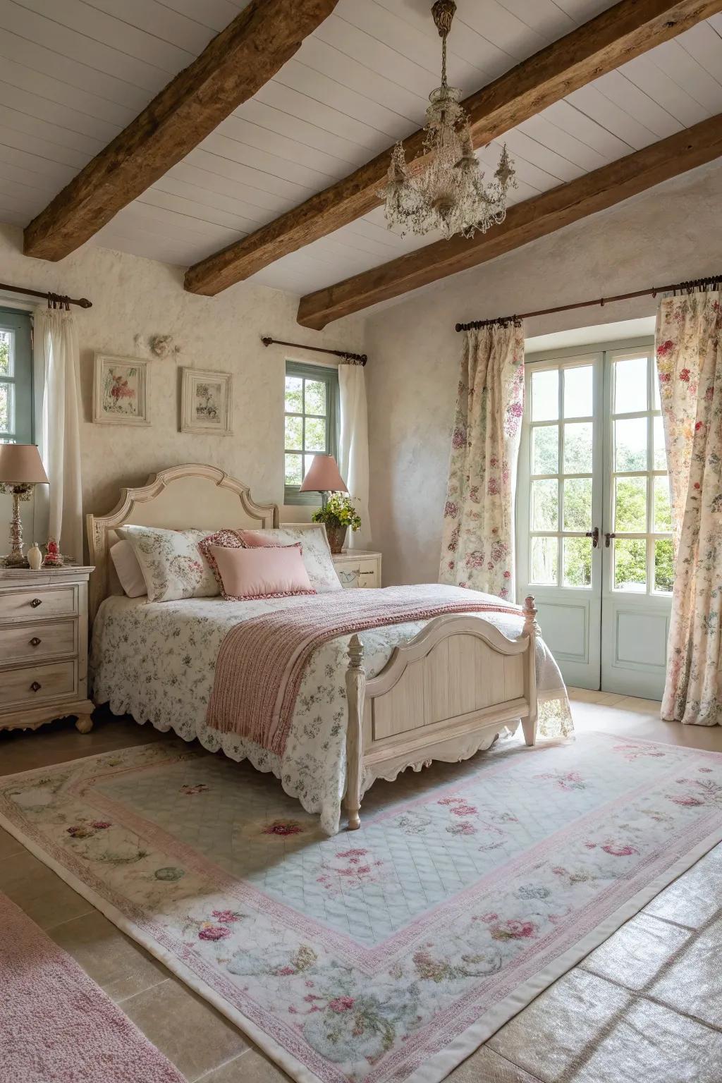 Downy floor coverings supply relaxation and visual intrigue.