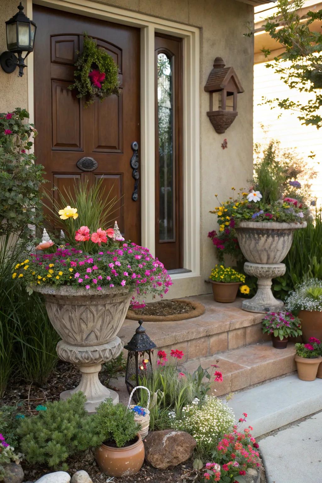 Add a hint of whimsy with playful garden accents.