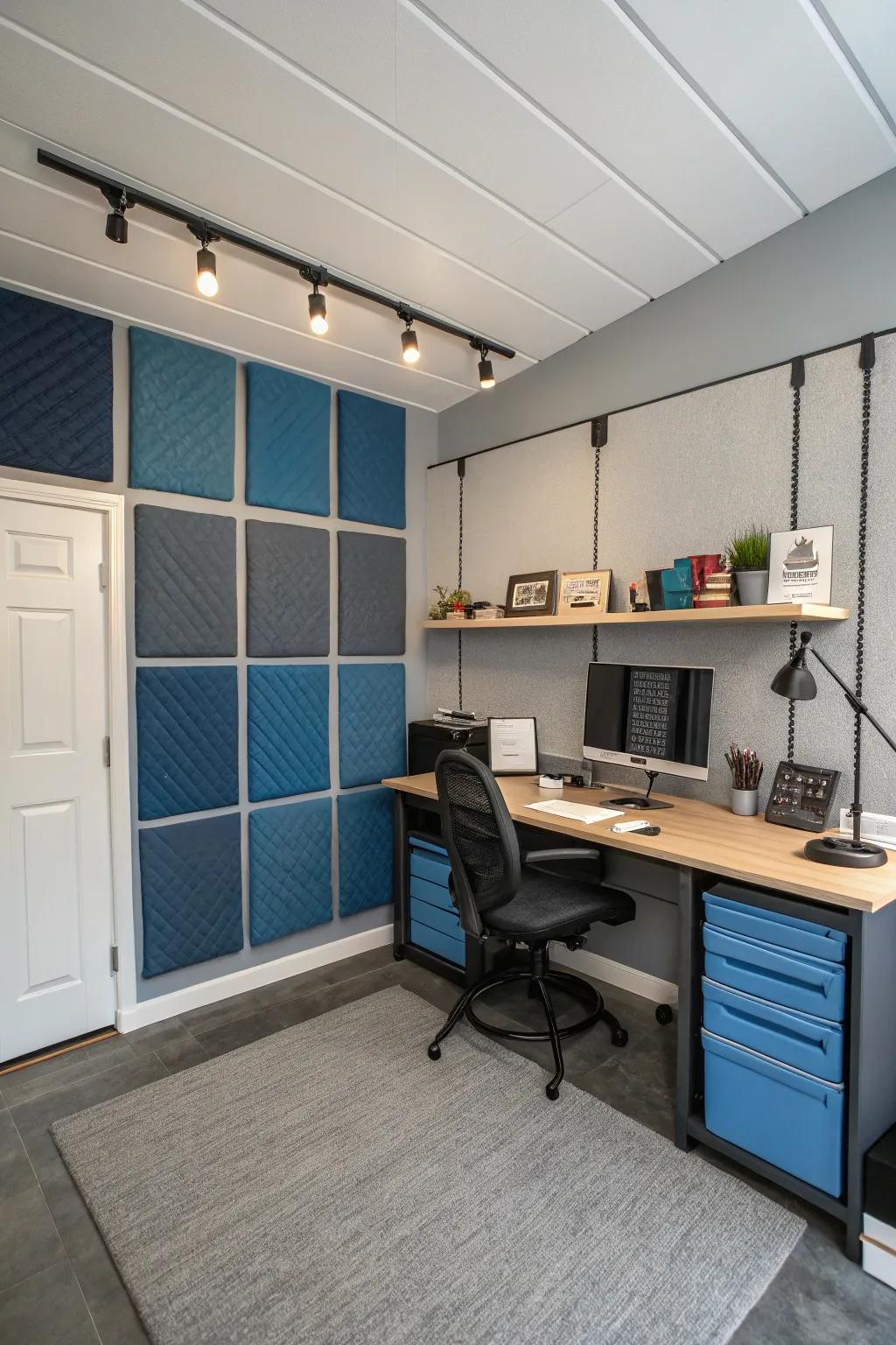 Soundproofing turns your garage into a tranquil workspace.