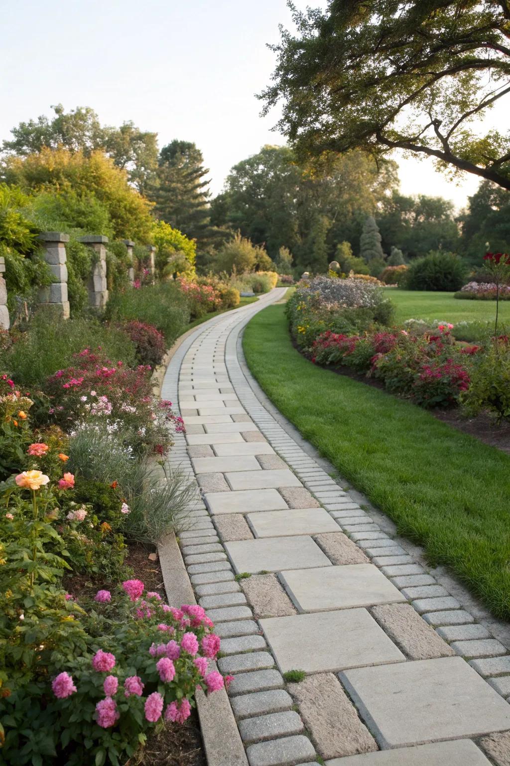 Coping boulders delivering a refined veneer to garden pathways.
