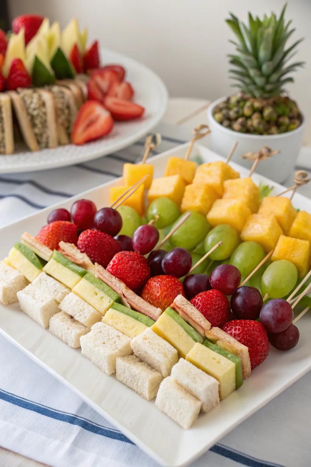 Snacks coordinated to complement a restorative spa setting.