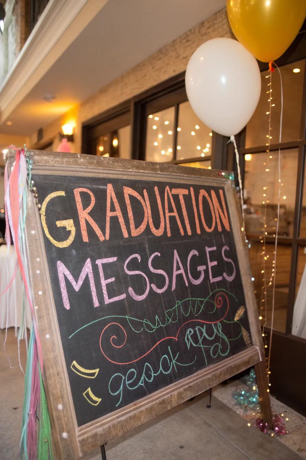 Nostalgic charm with customizable slateboard displays.