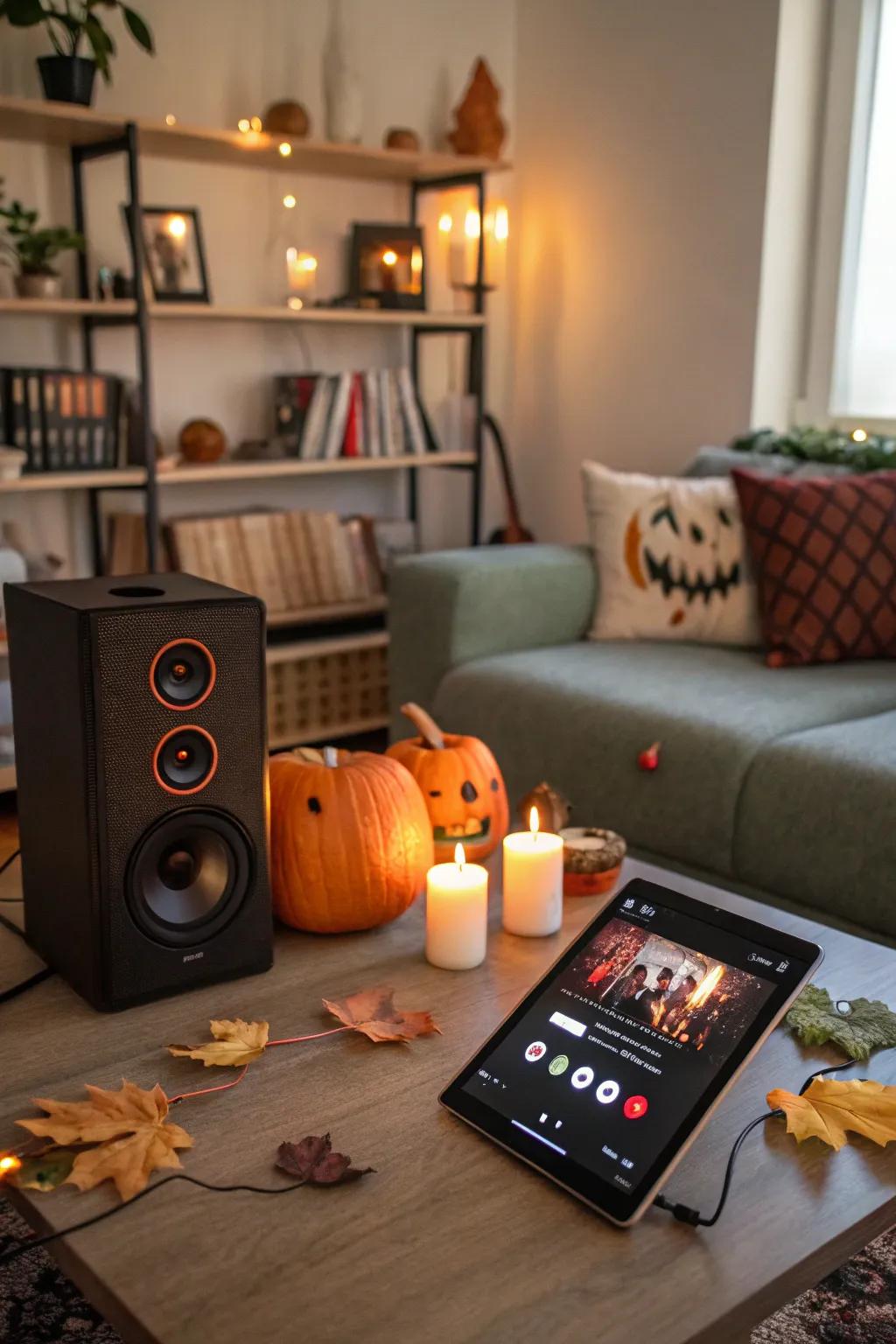 A spooky music collection sets the mood for a festive get-together.