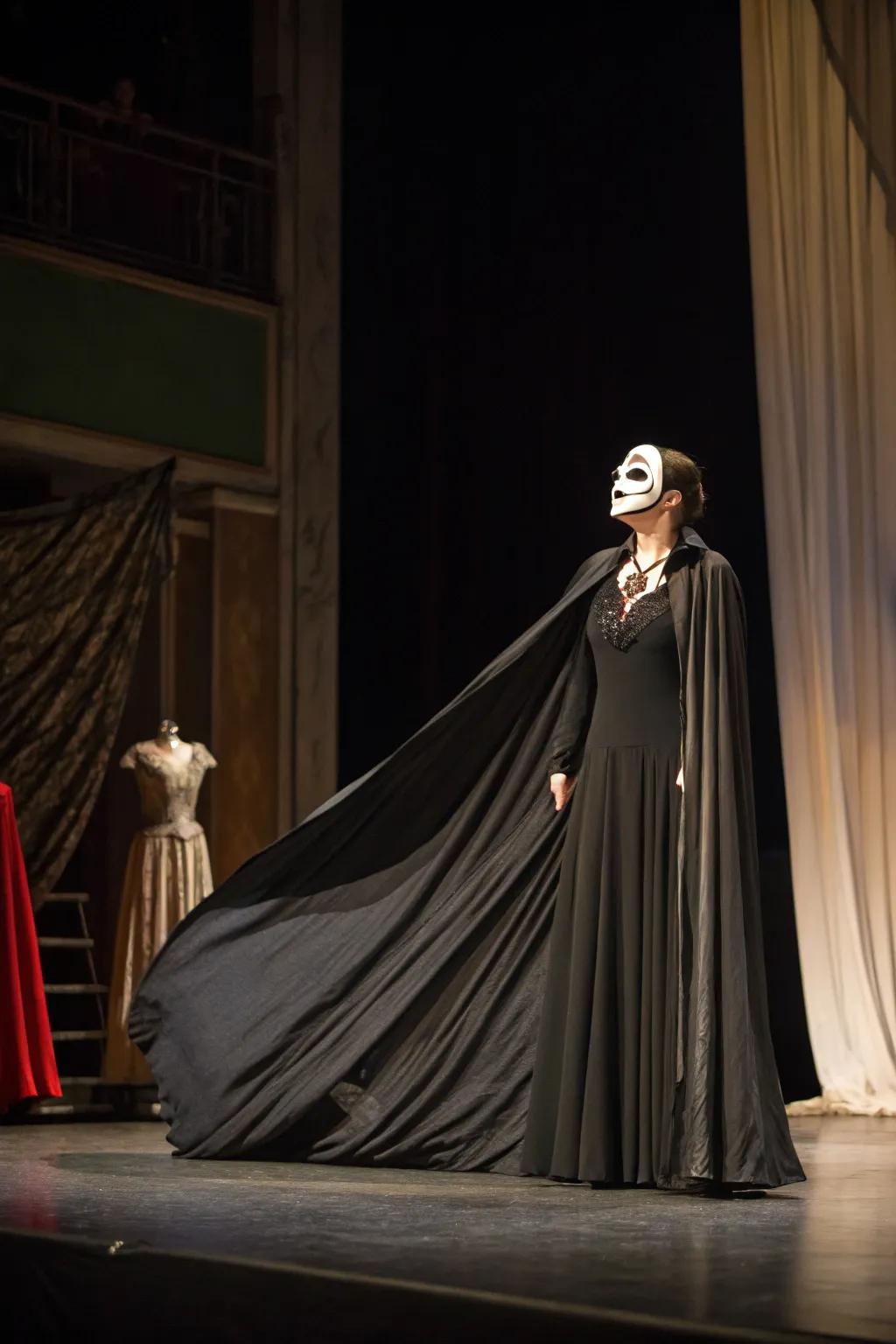 Embody the drama of an opera ghost.