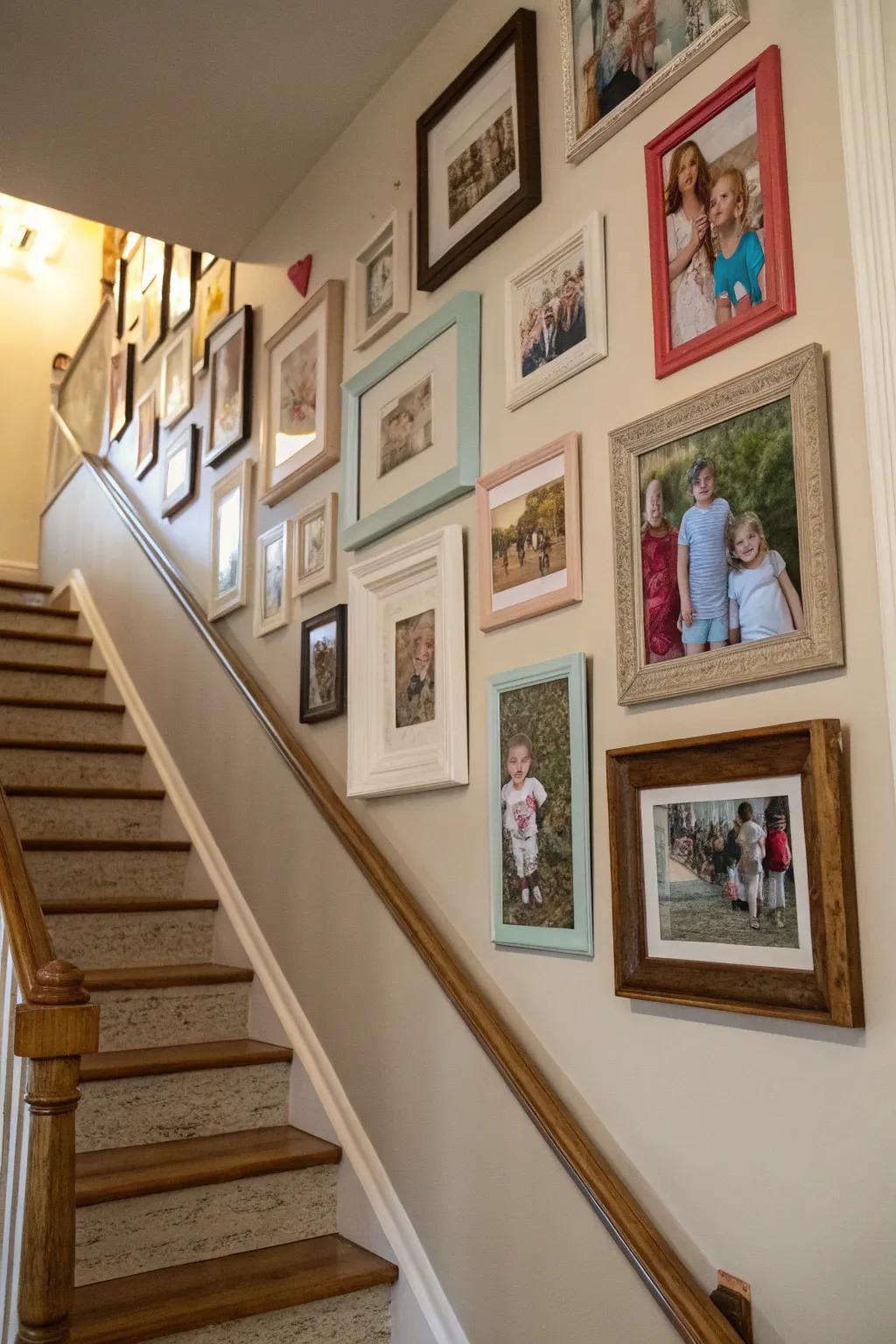 Design a gallery with cherished photos.