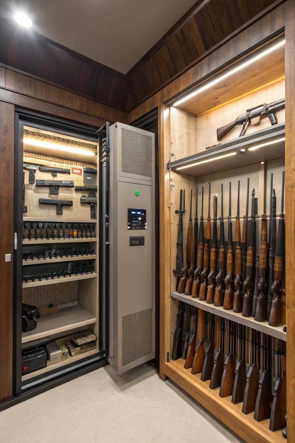 Climatic regulation stands as the linchpin for collection preservation.