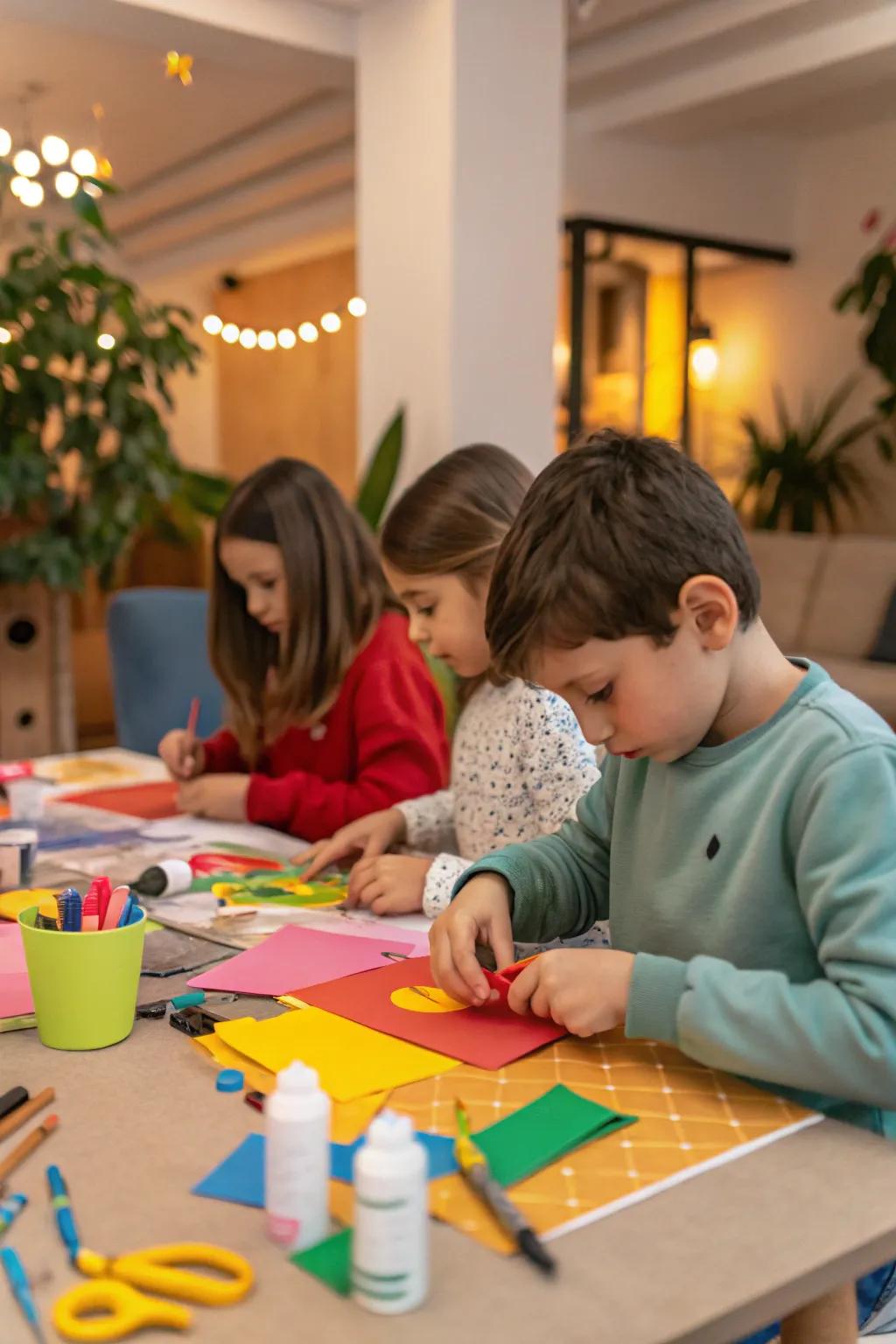 Encourage creativity using a multitude of crafts and provisions.