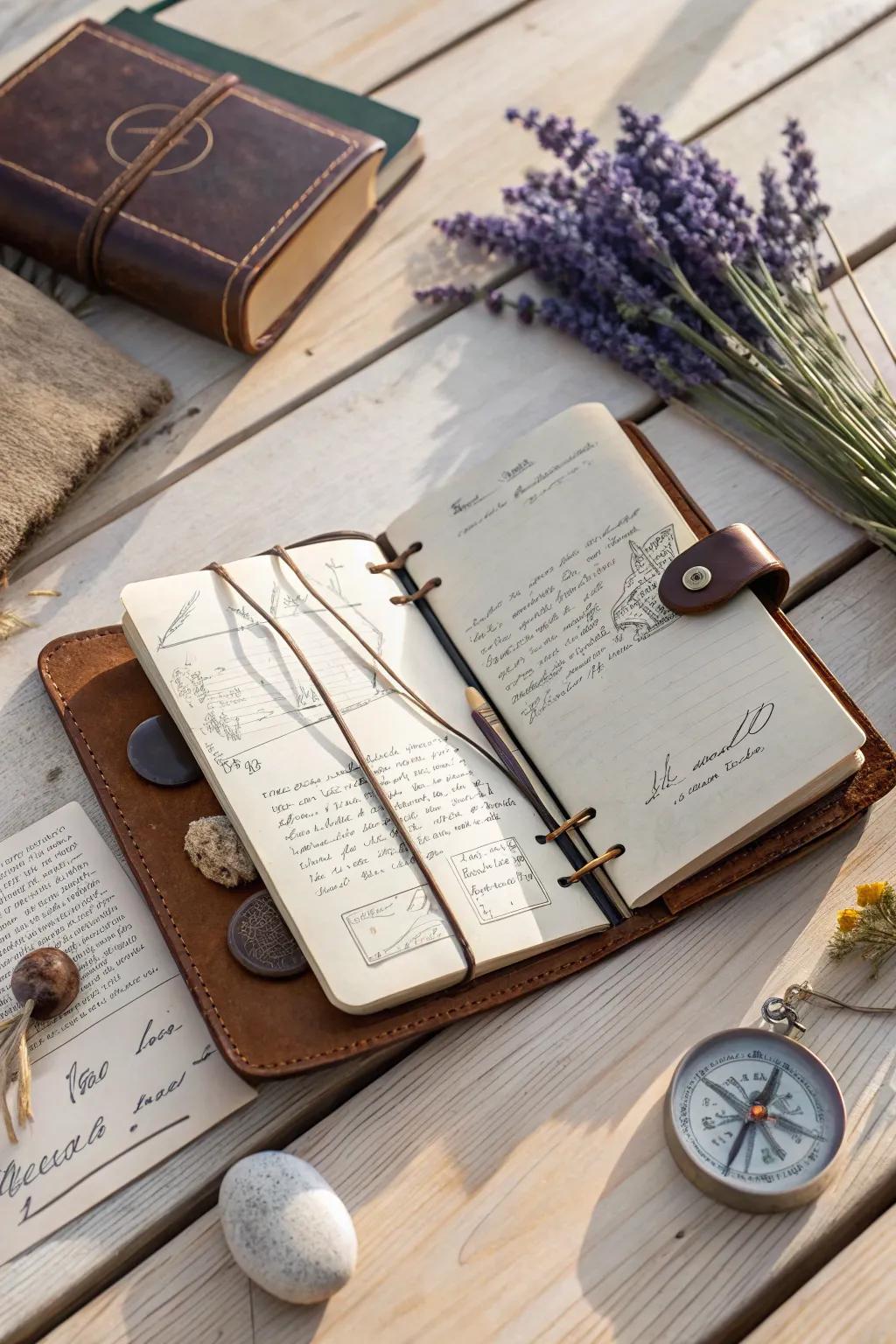 Capture your adventures with simplicity and style. Let your travel journal be a canvas for memories.
