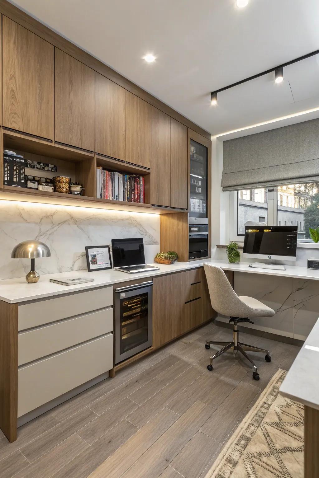 A well-integrated nook pairs effortlessly with the kitchen’s current style.