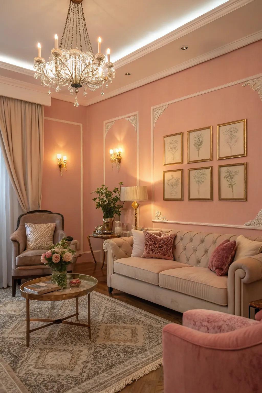 Delicate roses for a serene and welcoming living space.