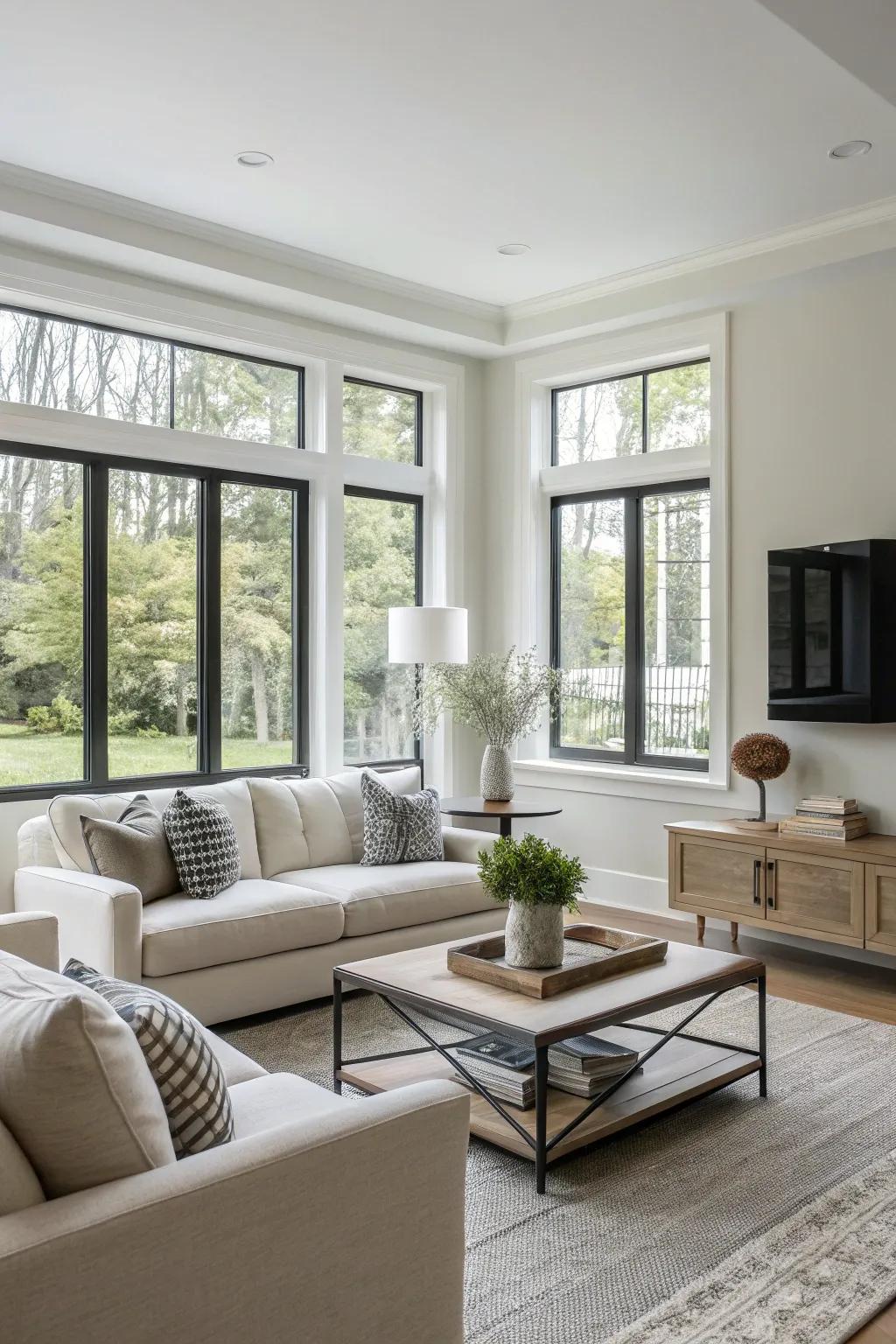 Enhance your living space's design using stylish window borders.