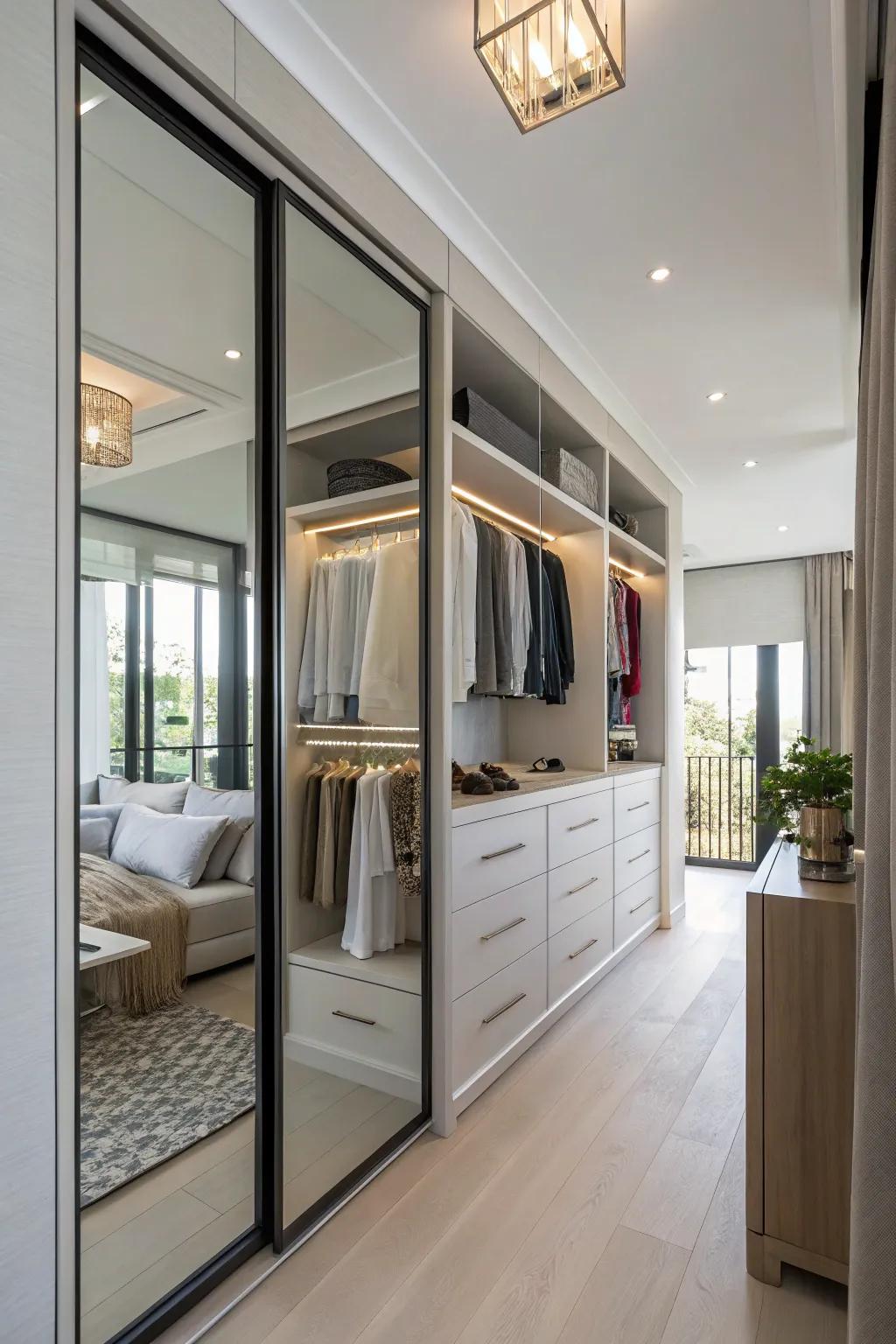 A full-length mirror: practical and stylish.