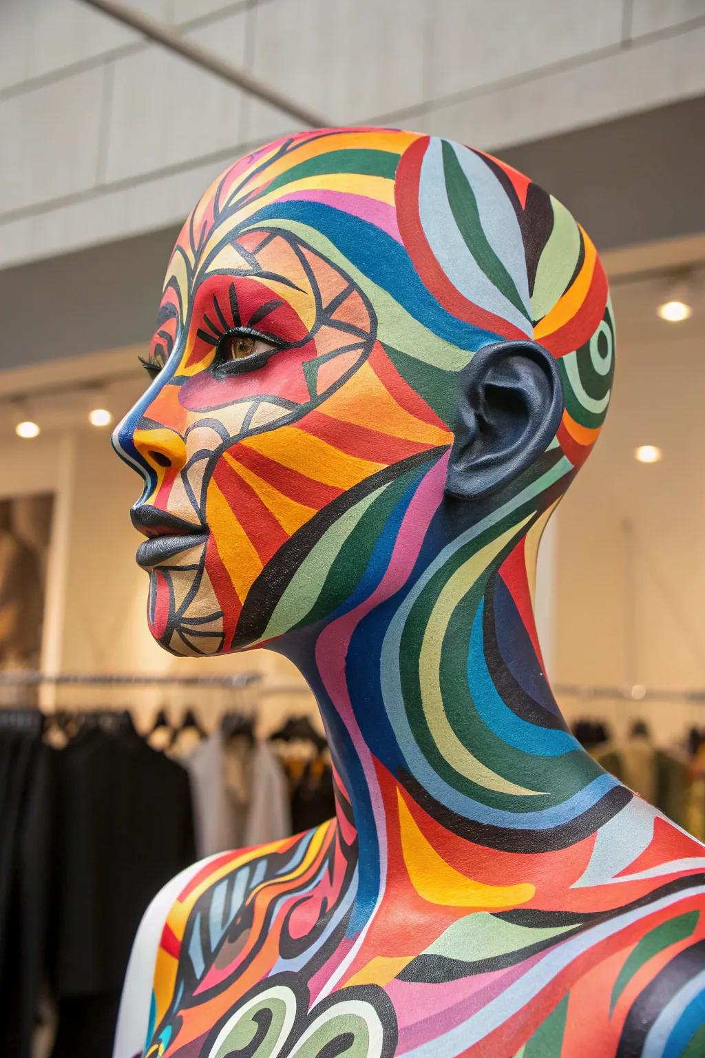 Abstract artistry imparts an animated touch to environments.