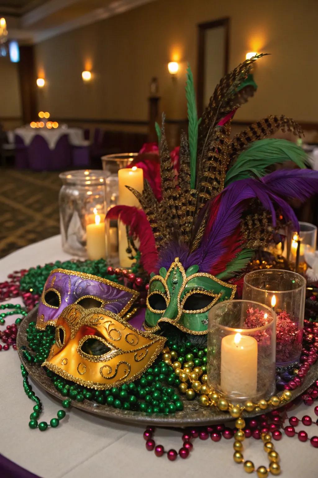 A well-arranged centerpiece can function as the focal point of your table decor.