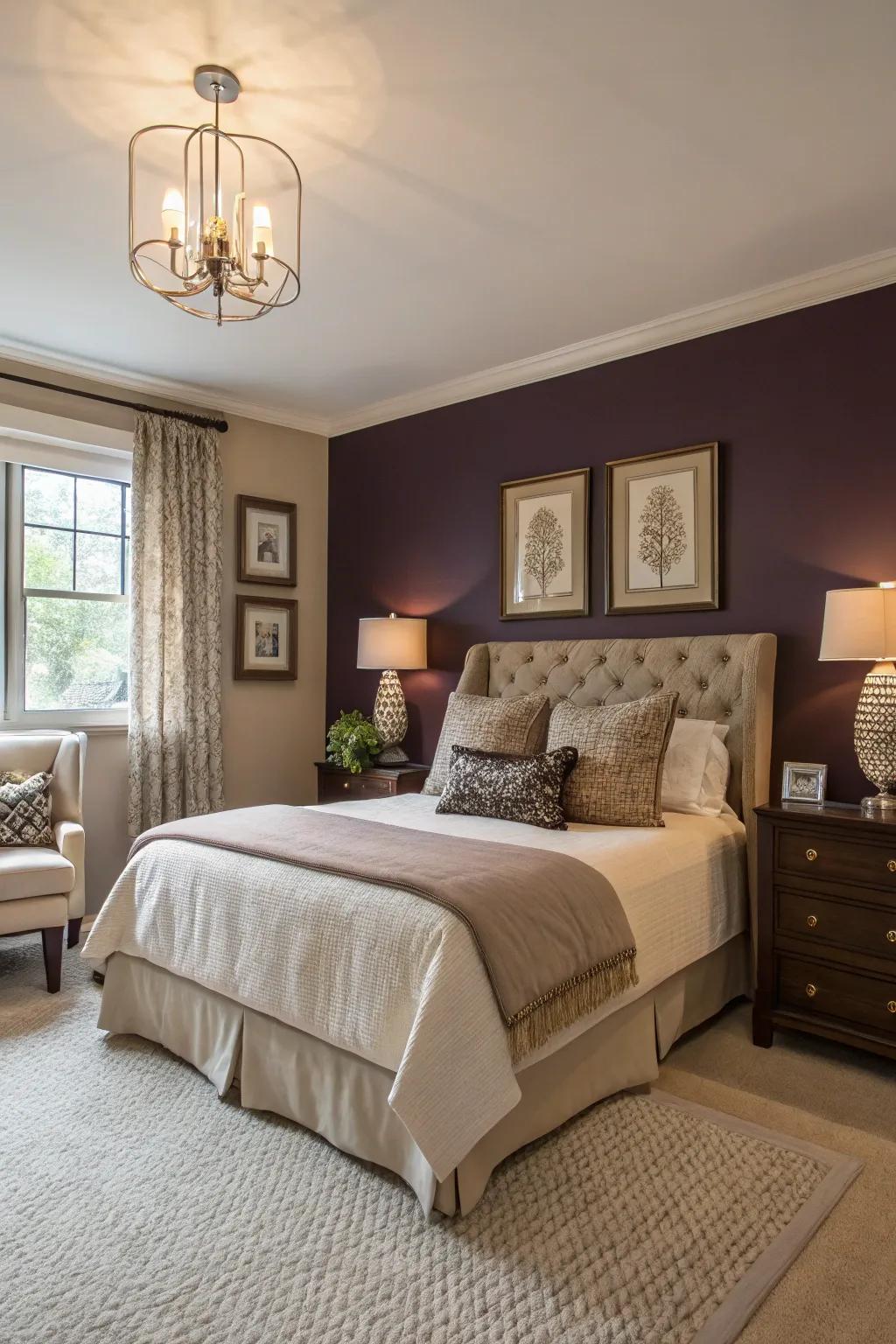 Deep indigo adds an element of mystery and depth.