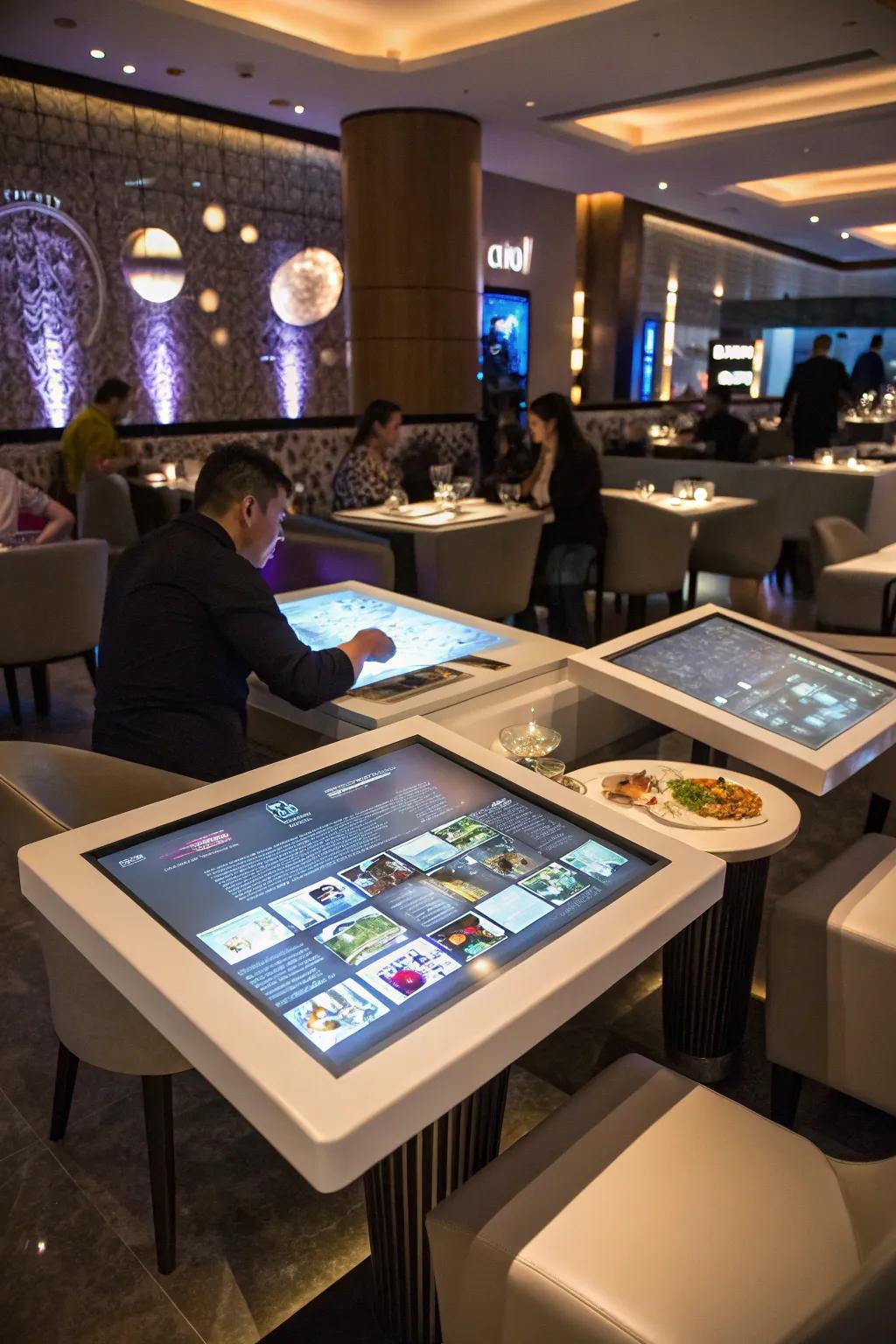 Engage guests through ahead-of-the-curve interactive menus.