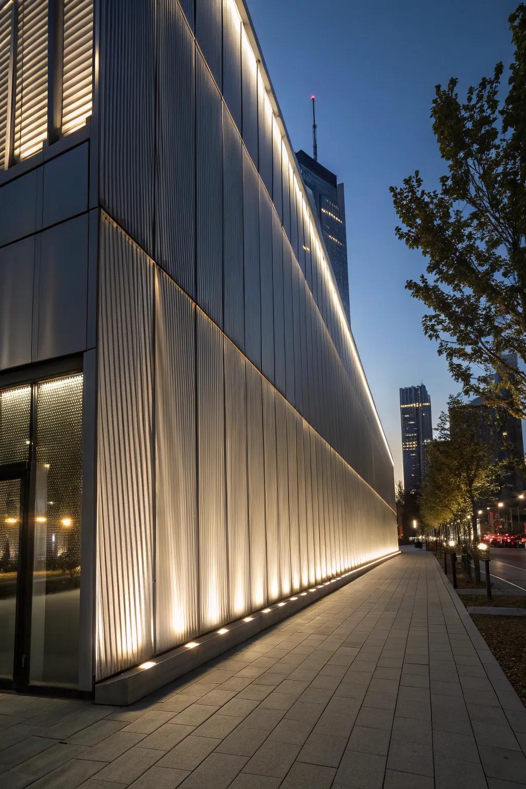 Backlighting establishes a magical and safe exterior glow.