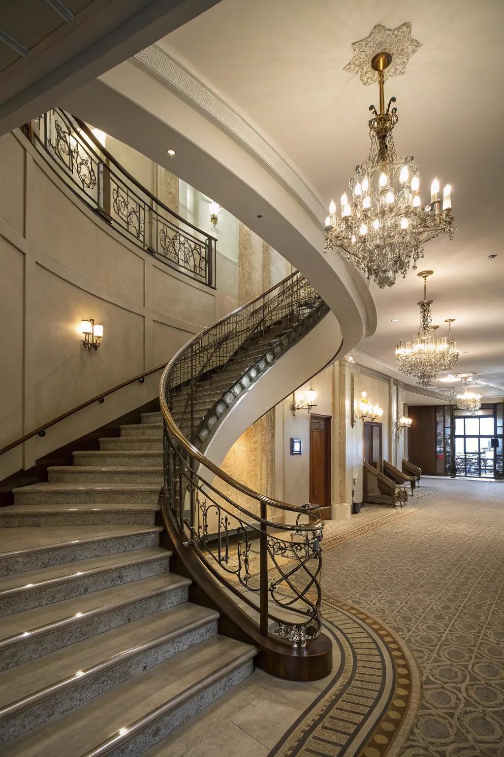 Graceful curves bring sophistication to any home.