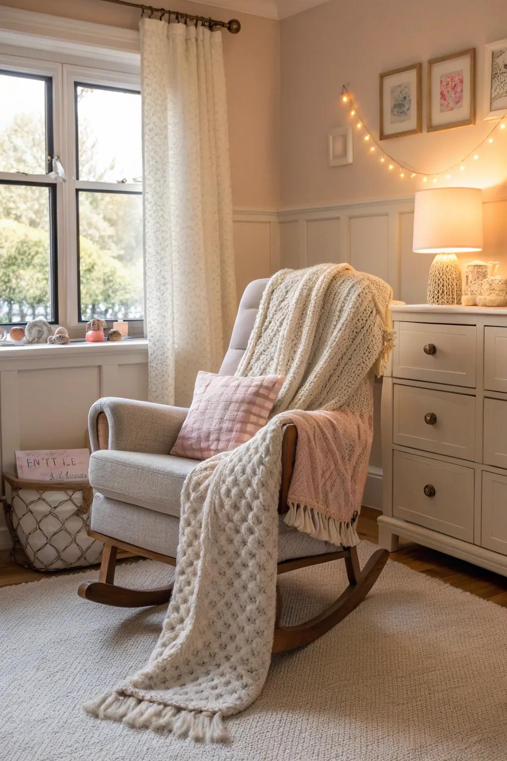 Relaxing lounge spaces are superb for parent and baby bonding.