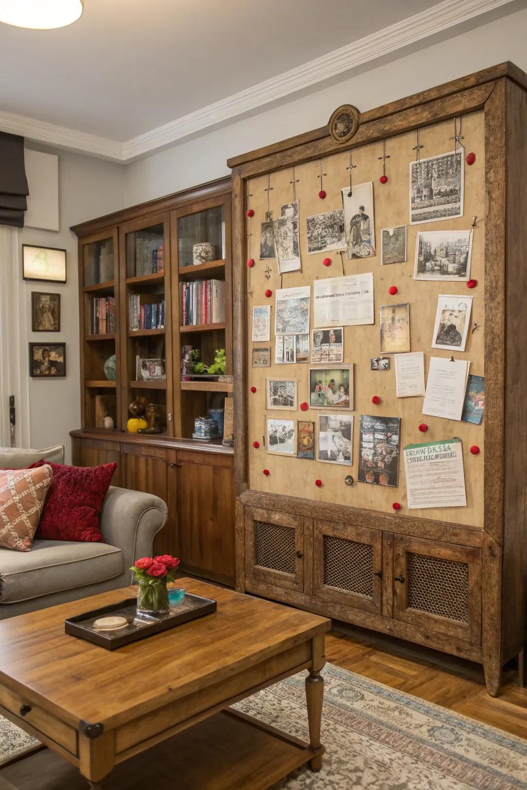 Vintage-inspired bulletin boards enrich your home with enduring charm.