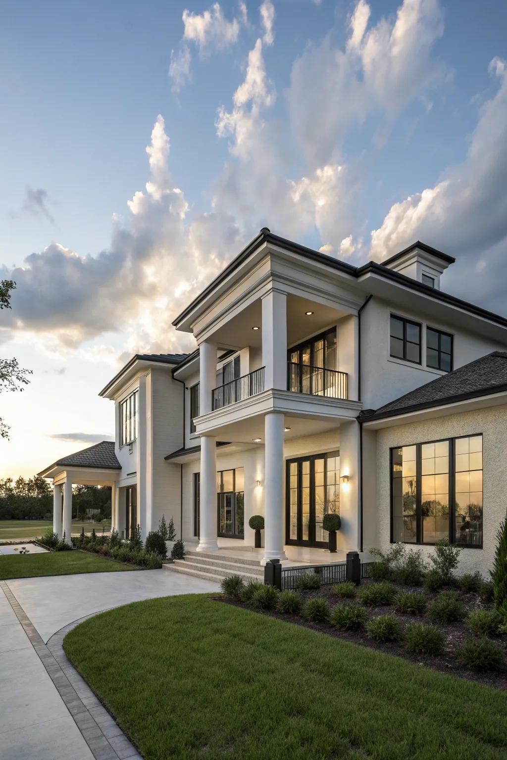 A modern home showcasing balance and harmony in its design.