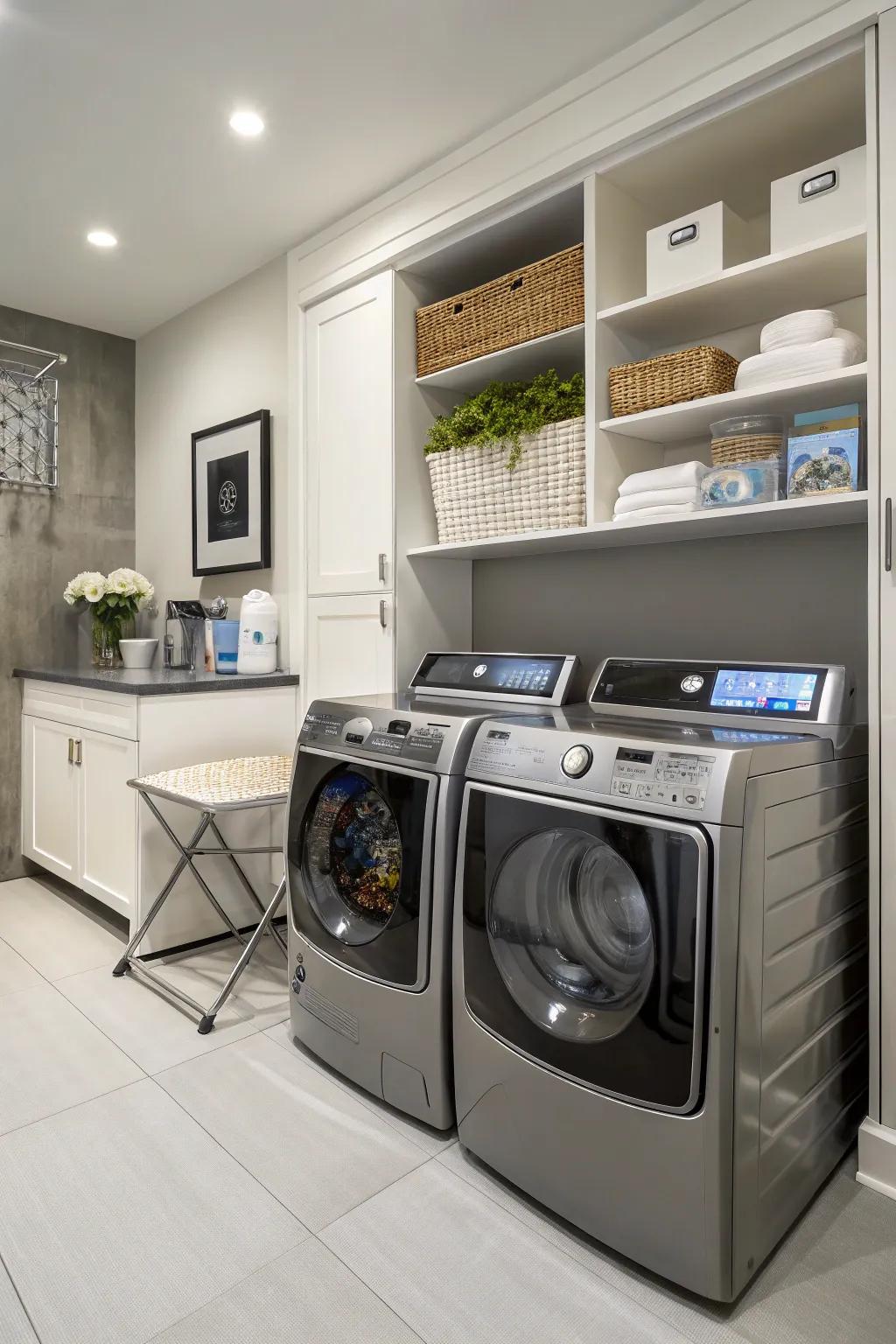 Smart technology simplifies your laundry chores.
