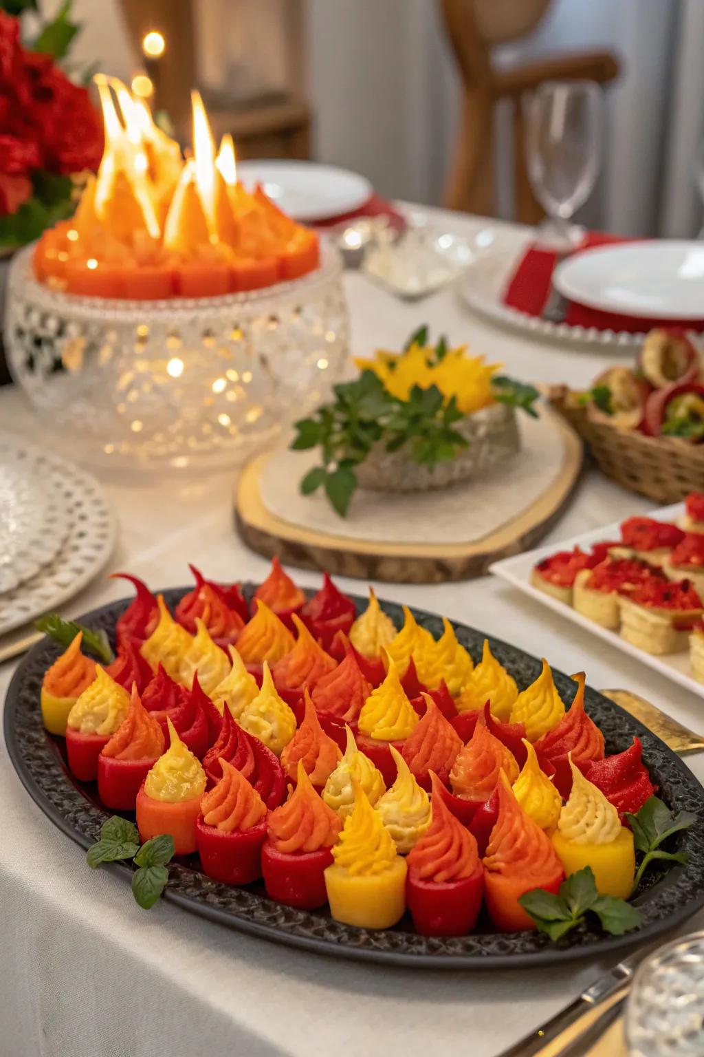 Themed starters to excite your taste buds.