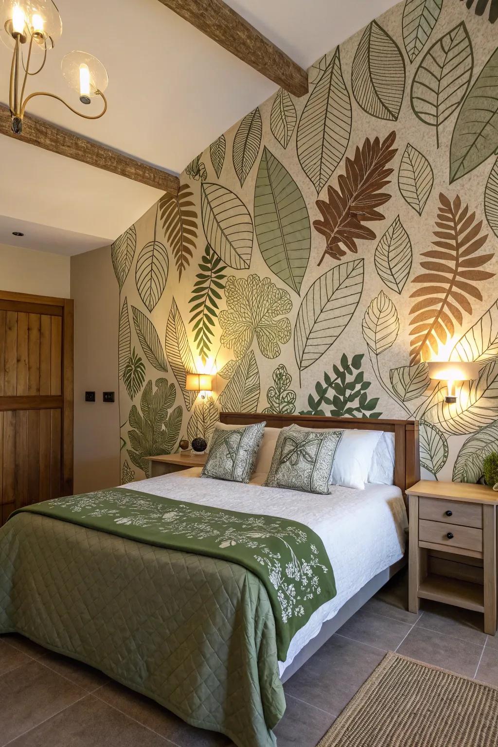 Nature-themed aspects reinforce the connection to the outdoors.