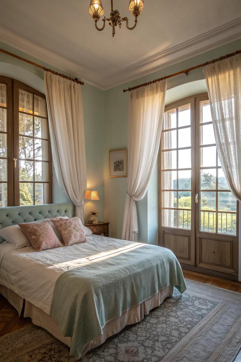 Large windows enhance the nautical ambiance with natural light.