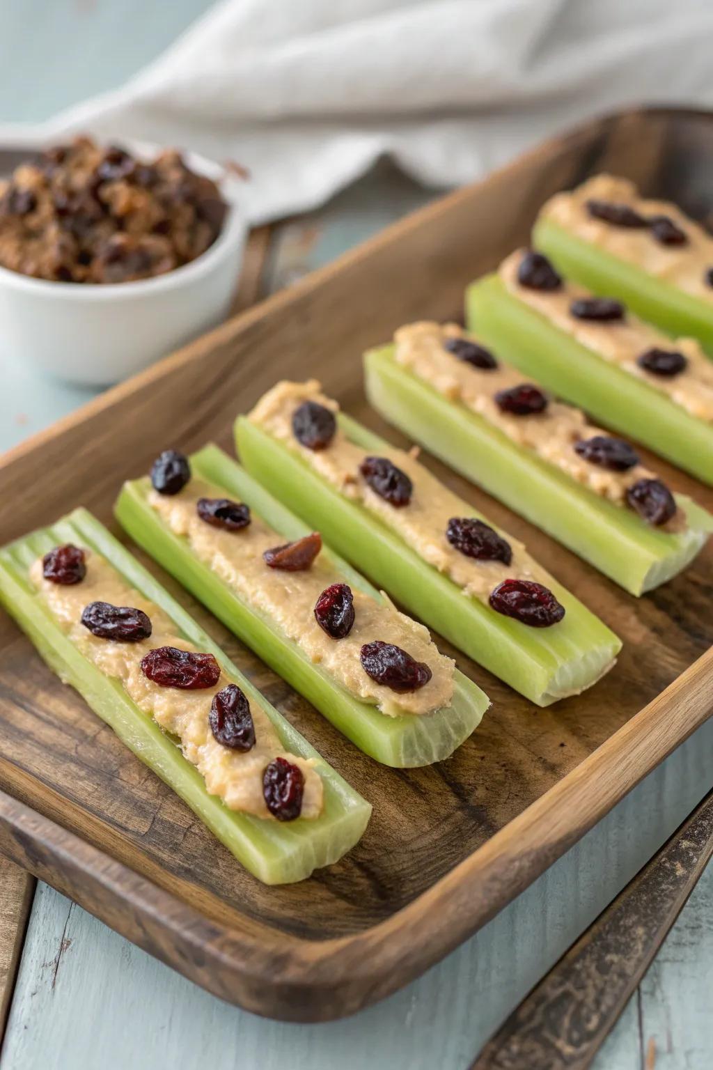Ants on a log, a treasured snack that balances nostalgia and health.