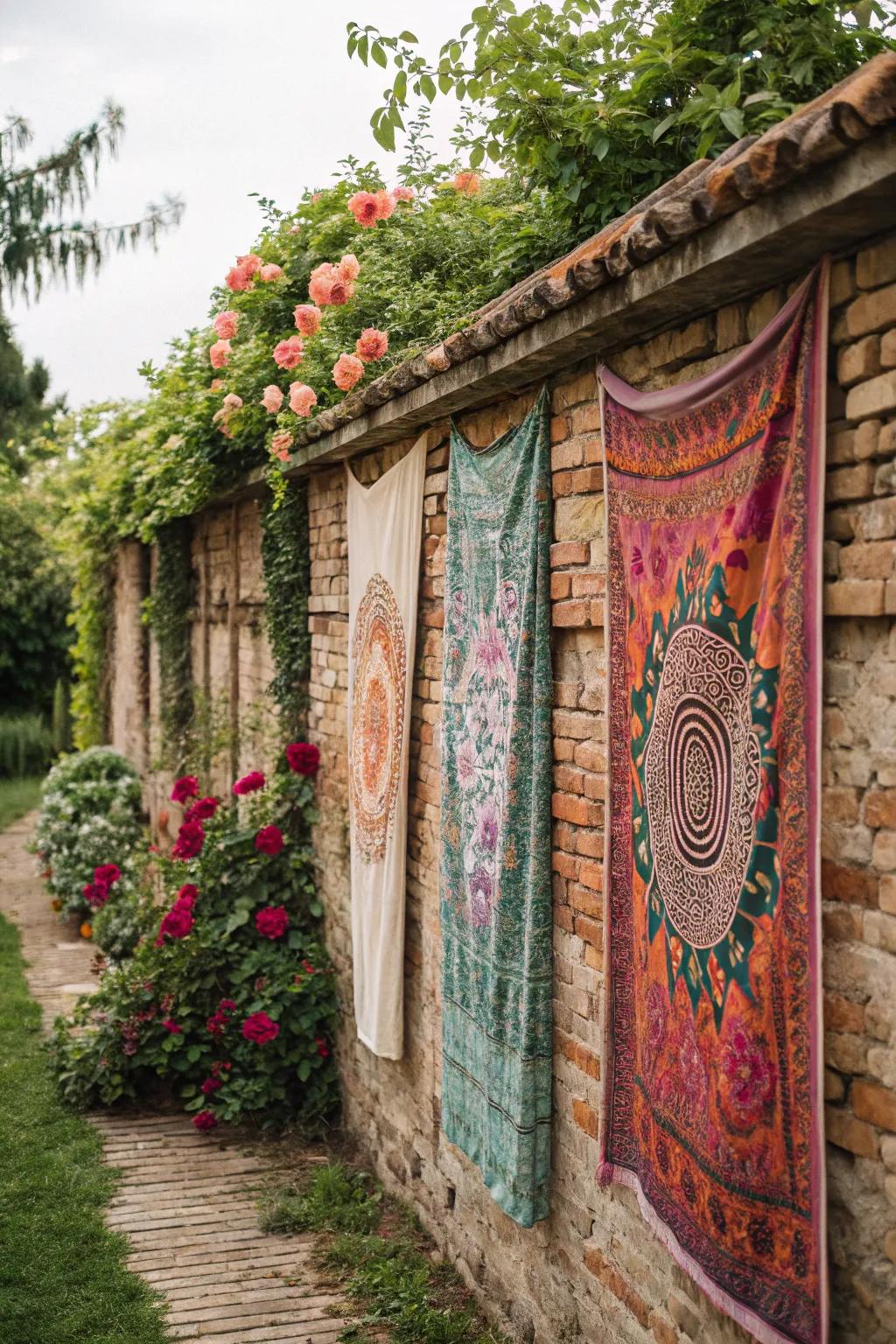 Textile hangings bring warmth and feel.