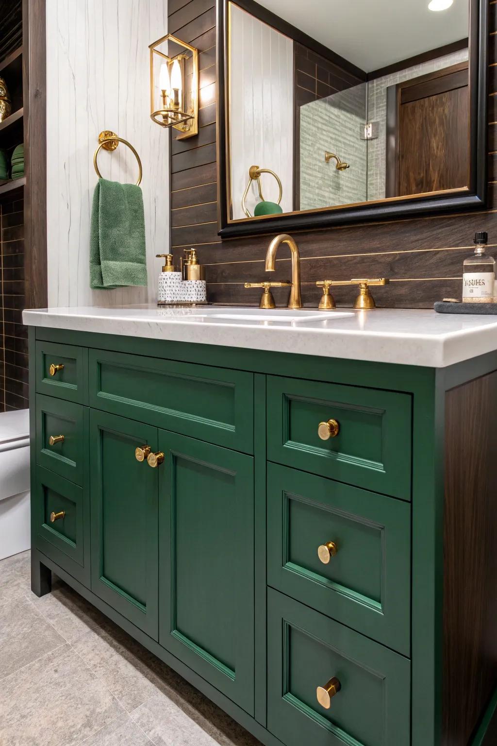 Jade provides a bold, regal touch.