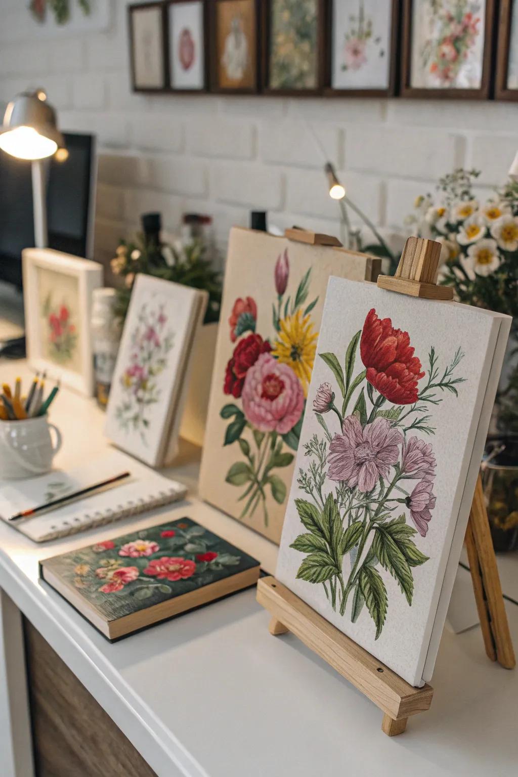 Detailed practice is perfect for little flower studies.