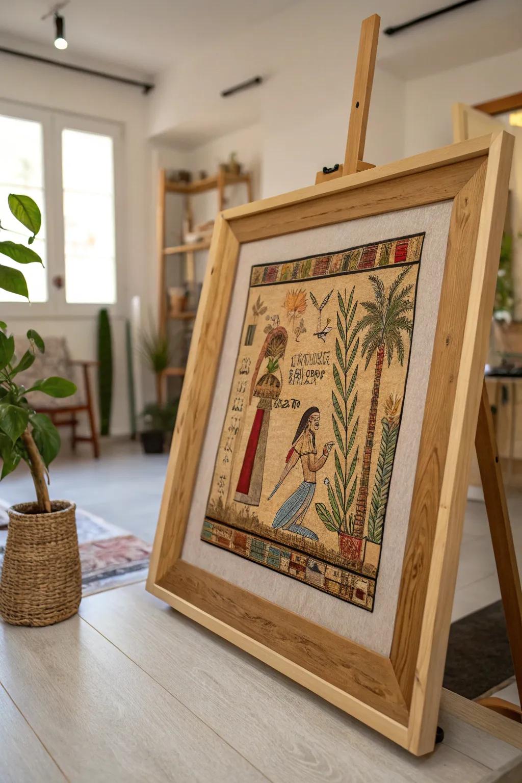Glass-free frames encourage closer interaction with the art.