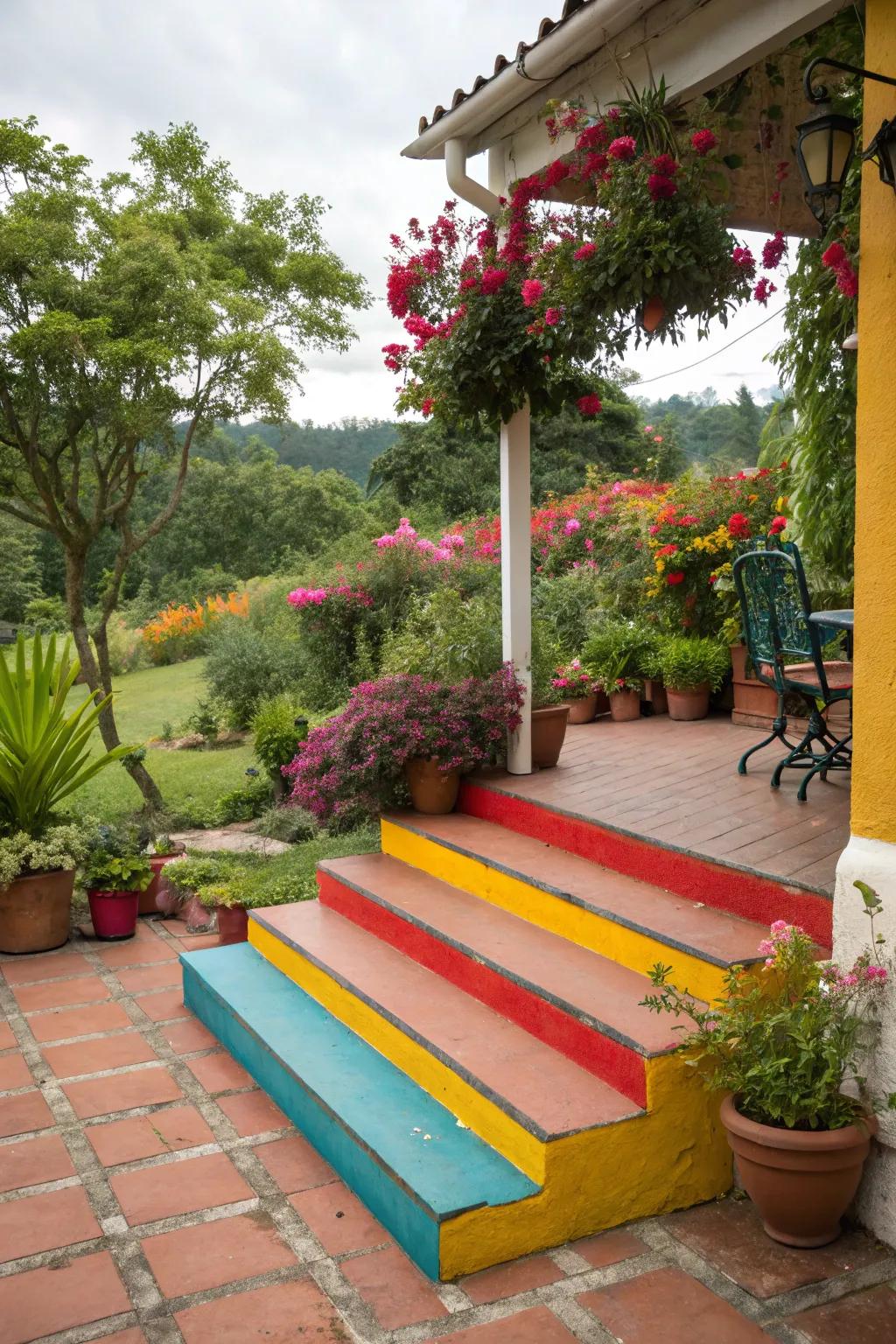 Striking hues create a bold statement.