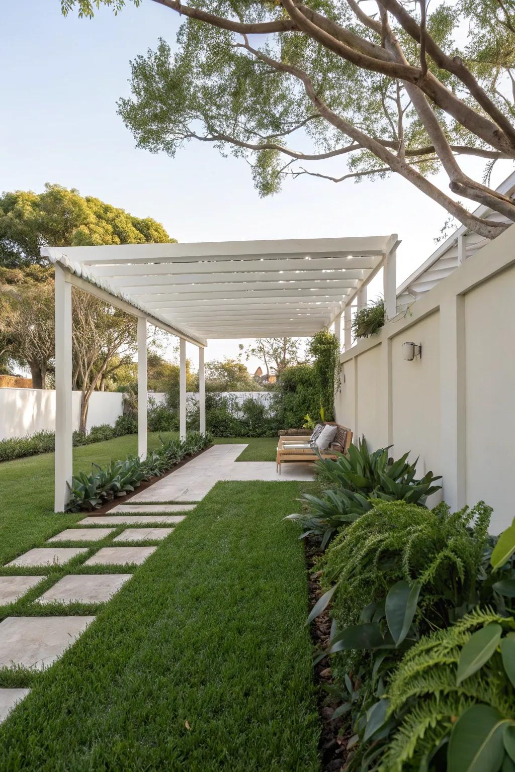 A minimalist shade creates a zen-like atmosphere.