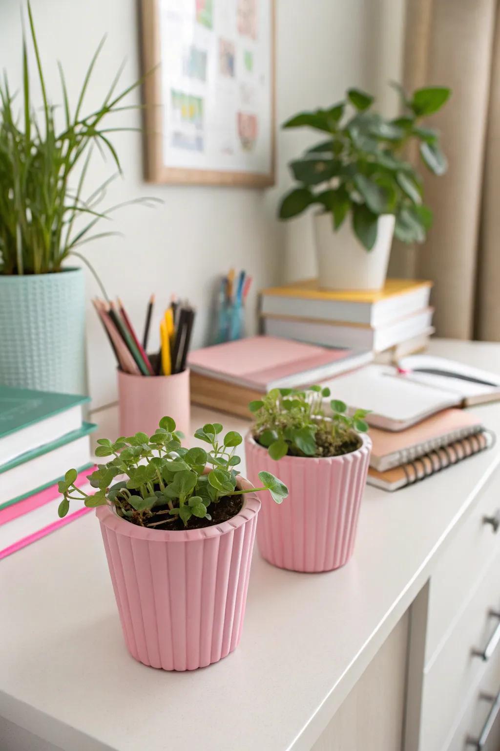 Adding a hint of nature brings life and color to your dorm.