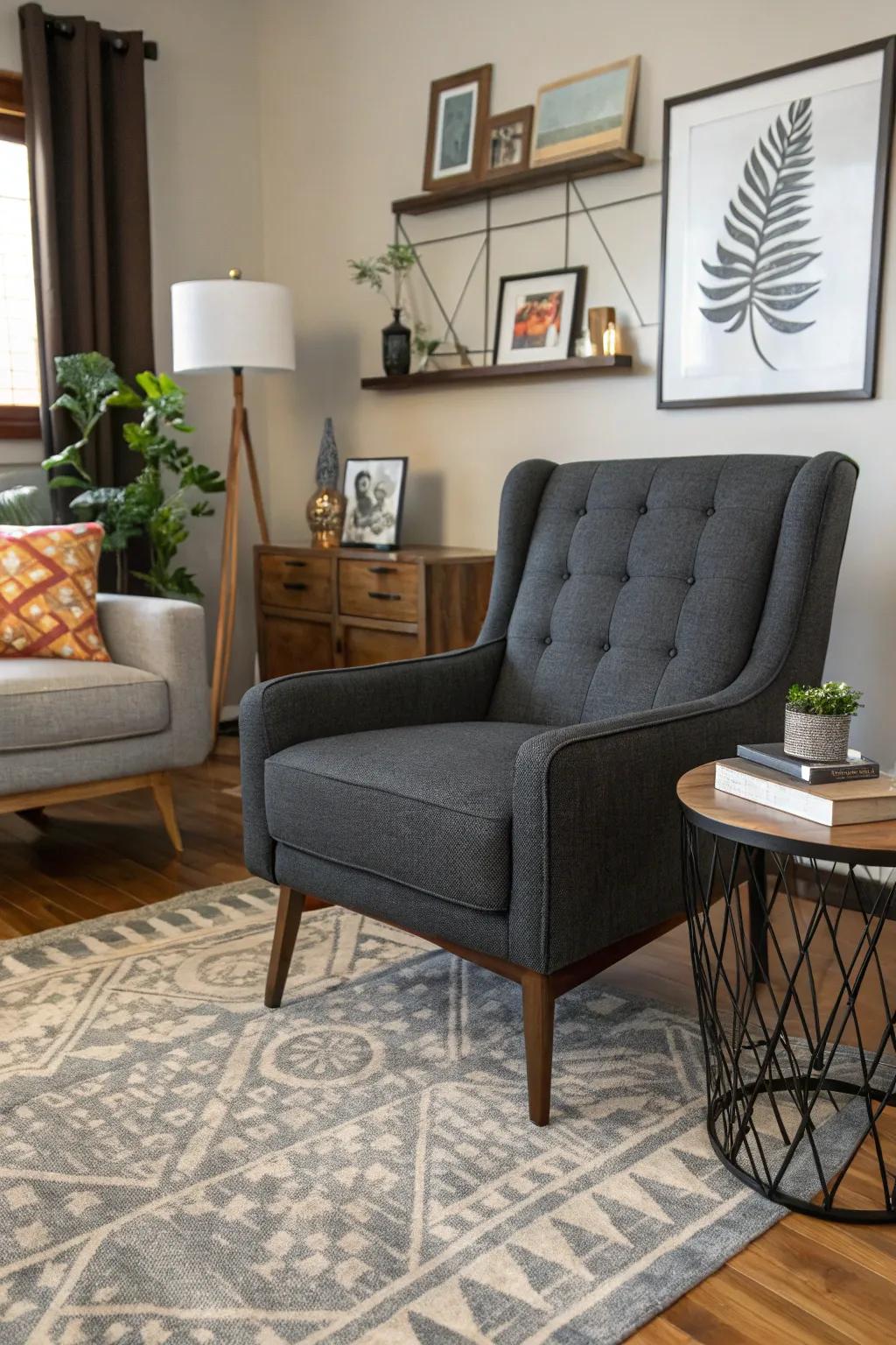 Stone grey infuses refinement and modernity.