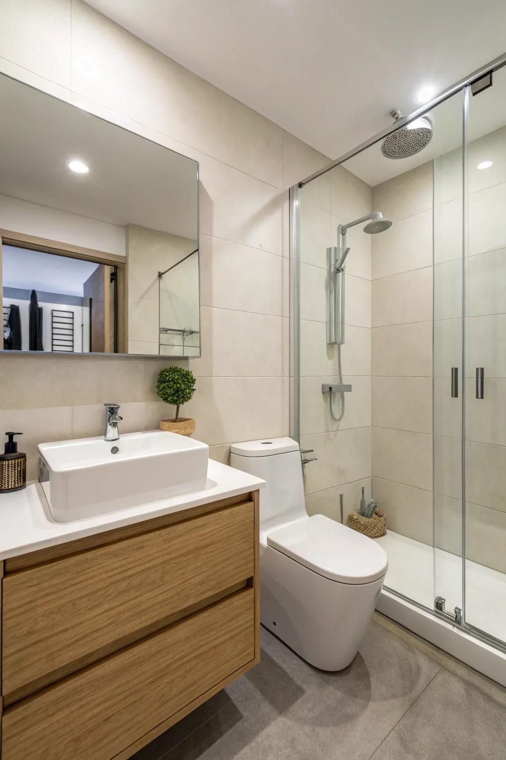 Minimal ornamentation cultivates a tranquil and uncluttered setting.